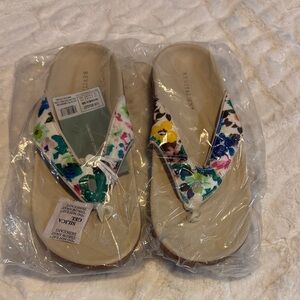 Revitalign Orthodic Floral Print Thong Sandals Size 9 B.
